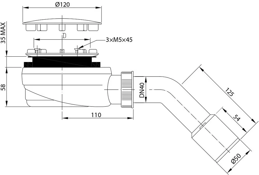 Поддон для душа Radaway Doros F 120x70 с сифоном Sancos — официальный сайт