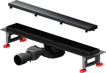 Душевой трап (лоток) AM.PM MasterFlow Tile 50 см, черный матовый