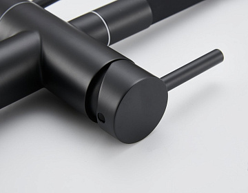 Смеситель для кухни Emar Steel ЕС - 3015 black