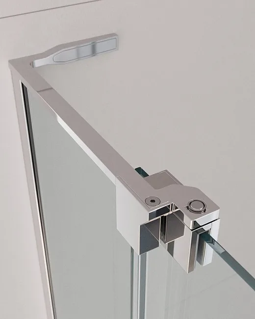 Душевая дверь в нишу Cezares Slider B 1 80/90 C Cr профиль хром, стекло прозрачное Sancos — Оригинал