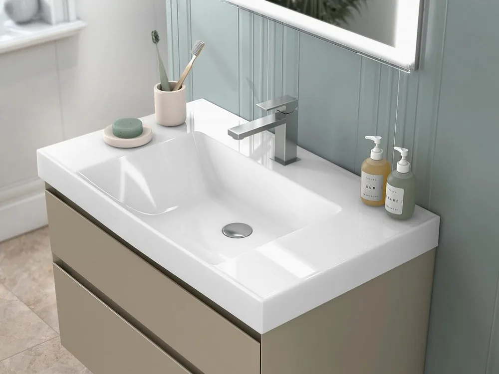 Тумба под раковину без столешницы KERAMA MARAZZI Cubo 80 подвесная, лимо матовая Sancos — официальный сайт