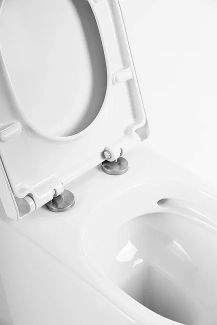 Унитаз приставной напольный BelBagno Marino BB105CBR сиденье BB865SC с микролифтом, безободковый, гл Sancos — Оригинал