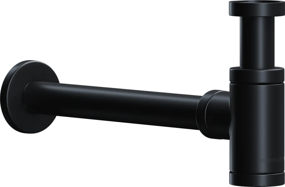 Сифон для раковины Ceramicanova 70001MB, черный Sancos — официальный сайт