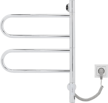 Полотенцесушитель электрический Vincea VTD-1R1CE 44x60 хром
