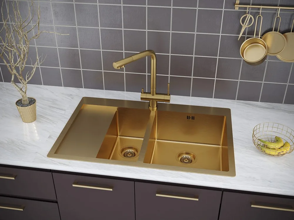 Смеситель для кухни Paulmark Skalen Sk213020-BG Sancos — официальный сайт