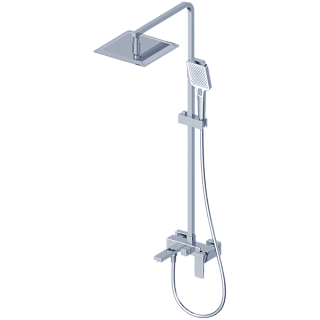 Душевая стойка Wonzon & Woghand CUBE 2.0 WW-88047068-CR, хром