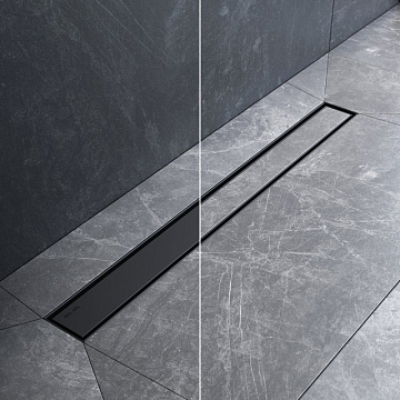 Душевой трап (лоток) AM.PM MasterFlow Tile 70 см, черный матовый