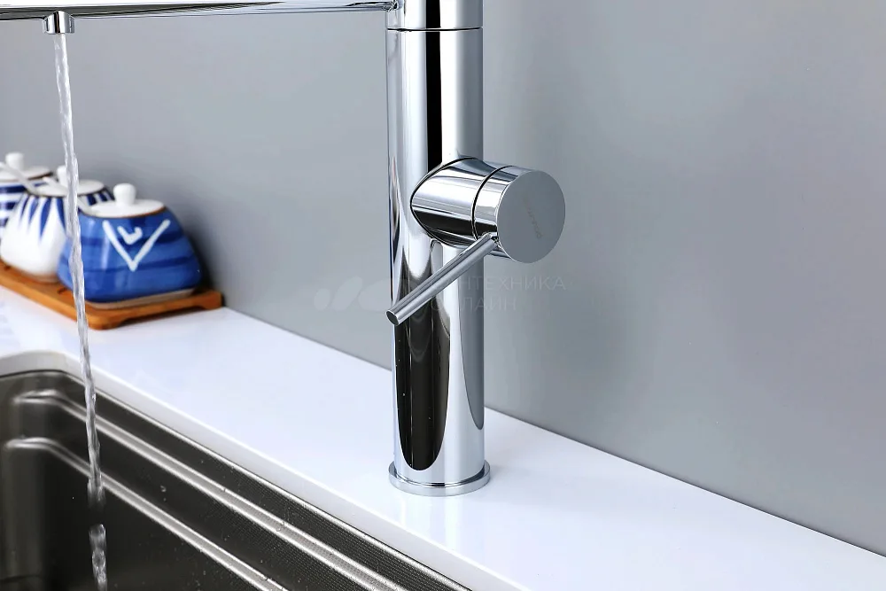 Смеситель для кухни Paulmark Ganymede Ga213199-CR с гибким изливом, хром Sancos — официальный сайт
