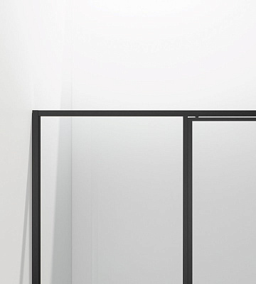 Душевая дверь Vincea Slim 8mm VDP-4SL120CLB, черный, стекло прозрачное