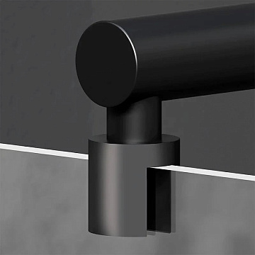 Душевая перегородка AM.PM X-Joy W94UWI-110-F1-BTE 110x195, фурнитура черная, стекло прозрачное