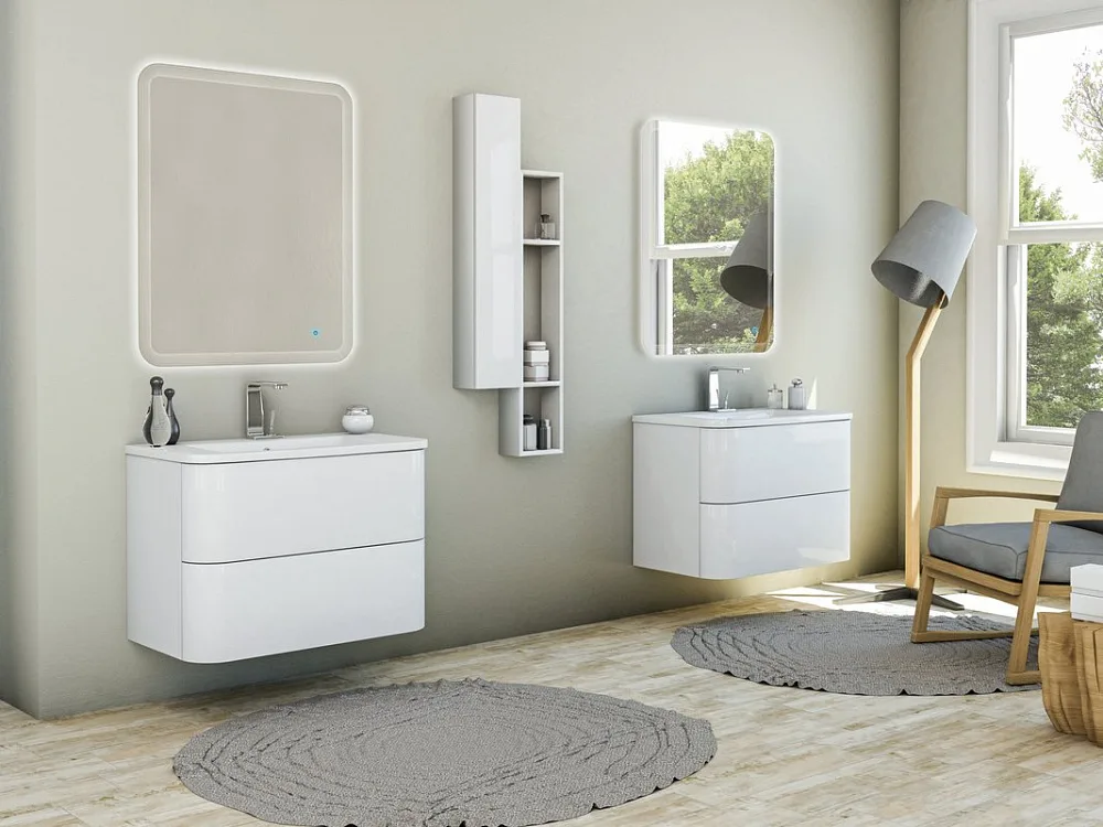 Зеркало Cezares 74х90 c LED-подсветкой touch system Sancos — официальный сайт