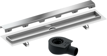 Душевой трап (лоток) TECE Drainline TECEdrainline, 70 см с решеткой и сифоном