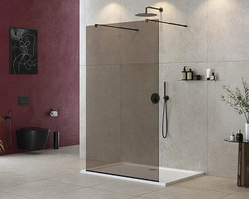 Душевая перегородка Cezares Liberta -L-2-110-BR-NERO
