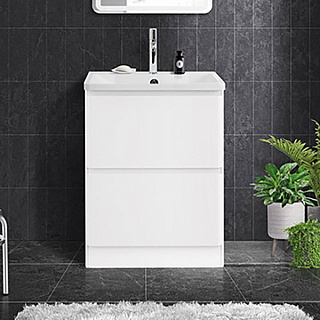 Тумба под раковину без столешницы BelBagno Albano 60 напольная, bianco lucido