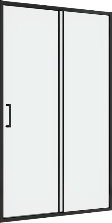 Душевая дверь в нишу Abber Schwarzer Diamant AG30110B5 110 см, профиль черный, стекло прозрачное