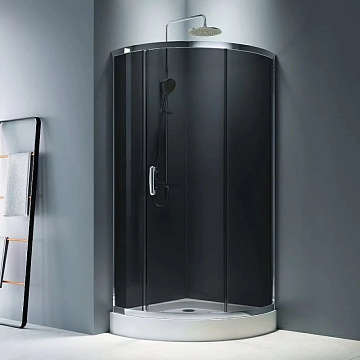 Душевой уголок AM.PM Like W83UG-315-090CG 90x90 профиль хром, стекло тонированное