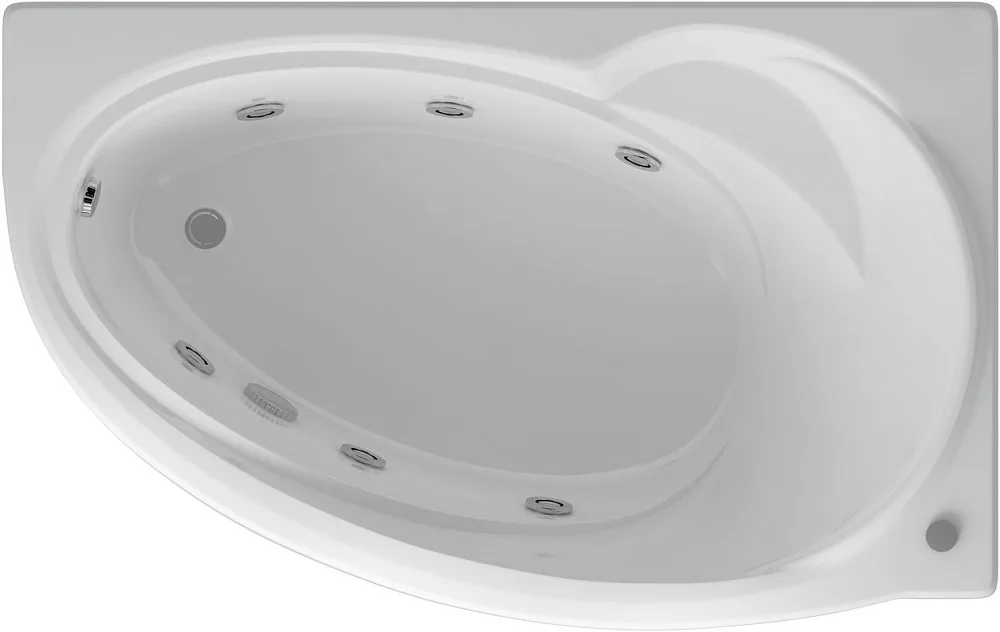 Акриловая ванна AQUATEK Бетта BET170-0000011 R 170x95 см, угловая, правая, пристенная, с гидромассаж Sancos — официальный сайт