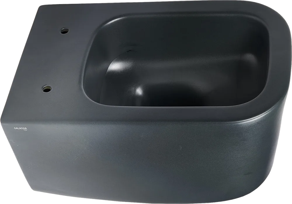 Унитаз подвесной Galassia Meg11 Pro 5486NEMT безободковый, с микролифтом, черный матовый Sancos — официальный сайт