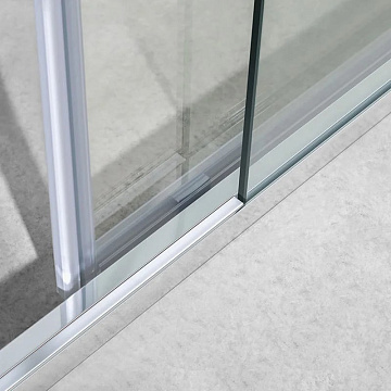 Душевой уголок Vincea Slim-U VSR-2SU9012CL 120x90 см, профиль хром, стекло прозрачное