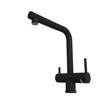 Смеситель для кухни Emar Quartz ЕСВ 7017 оникс