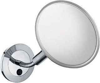 Косметическое зеркало Keuco Elegance new 17676 019000 с подсветкой, поворотное, хром