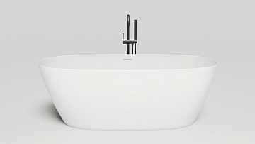 Ванна из искусственного камня Salini Sofia S-Stone 170x80 см, отдельностоящая, матовая белая, овальн