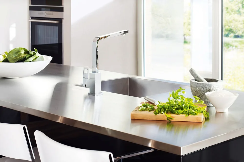Смеситель для кухни Grohe Eurocube 31255000 Sancos — официальный сайт