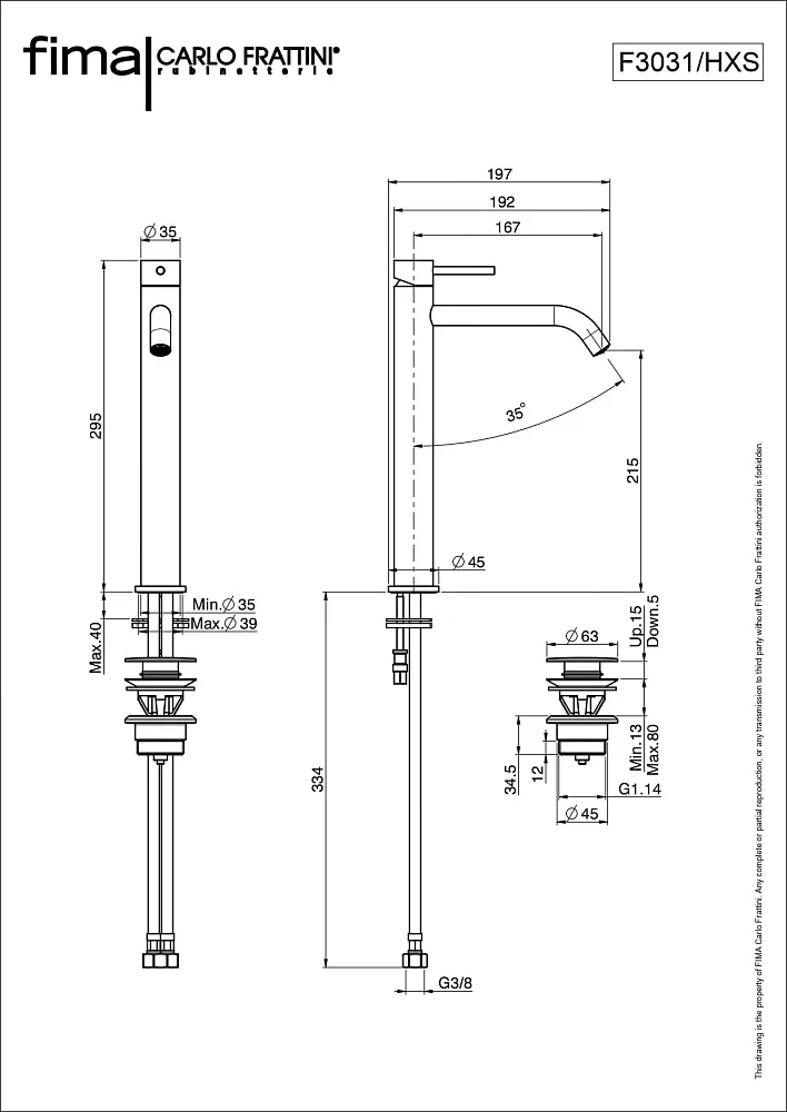 Смеситель для раковины Fima Carlo Frattini Spillo Up F3031/HXSBS белый матовый Sancos — официальный сайт