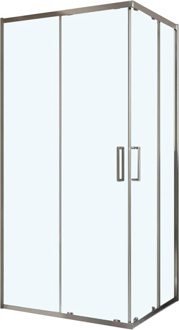 Душевой уголок BelBagno Luce AH-2-120/90-C-Cr 120x90, профиль хром, стекло прозрачное
