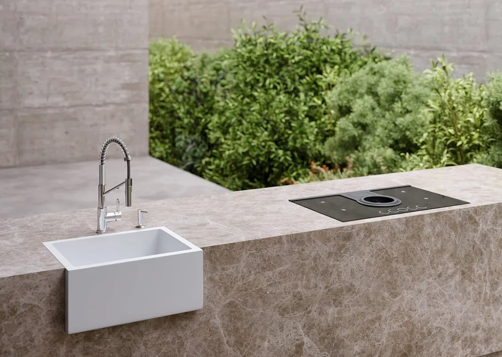Мойка кухонная Omoikiri Mikura 61-WH белая Sancos — официальный сайт