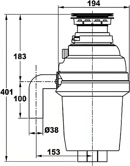 Измельчитель отходов Zorg Inox D ZR-75 D Sancos — Оригинал