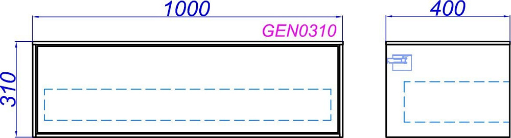 Тумба Aqwella 5 stars Genesis 100 миллениум серый