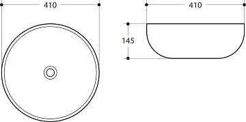 Накладная раковина Art&Max AM-109 белая