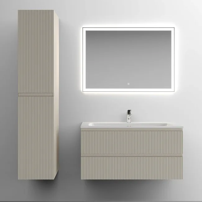 Тумба под раковину Sancos Snob T 100 подвесная Beige soft (капучино), SNT100CE Sancos — Оригинал