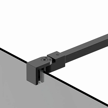 Душевая перегородка Berges Sky Black 064012 80 см, профиль черный матовый, стекло тонированное