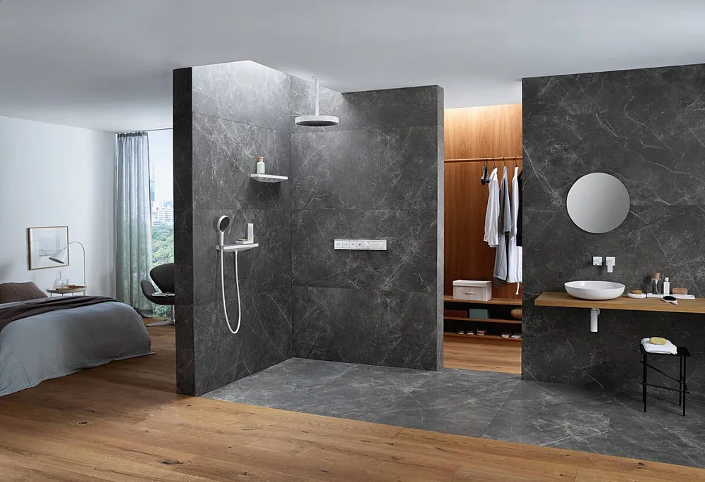 Душевая лейка Hansgrohe Rainfinity 130 26865700 EcoSmart, матовый белый Sancos — официальный сайт