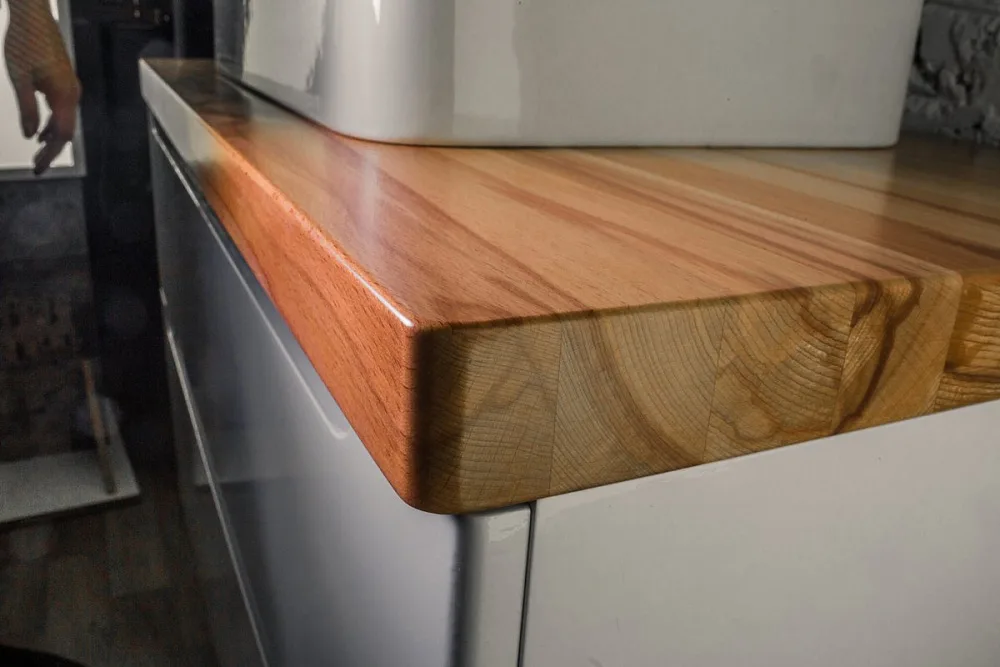 Столешница в ванную под раковину Jorno Wood 80, светлое дерево Sancos — официальный сайт