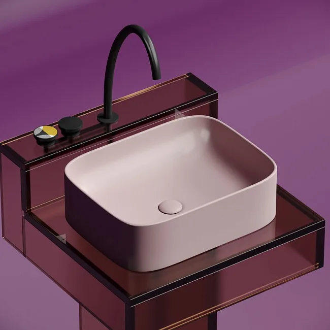 Накладная раковина Ceramicanova Element CN6052MP розовая матовая Sancos — Оригинал