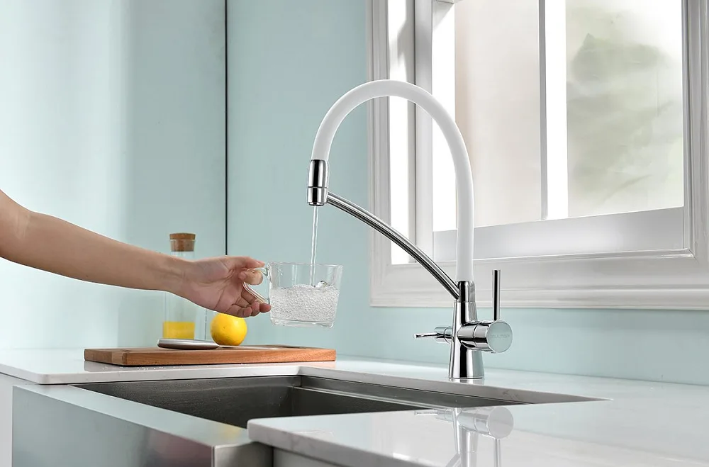 Смеситель для кухни Paulmark Siegen Si213111-CRw хром, с гибким изливом Sancos — официальный сайт
