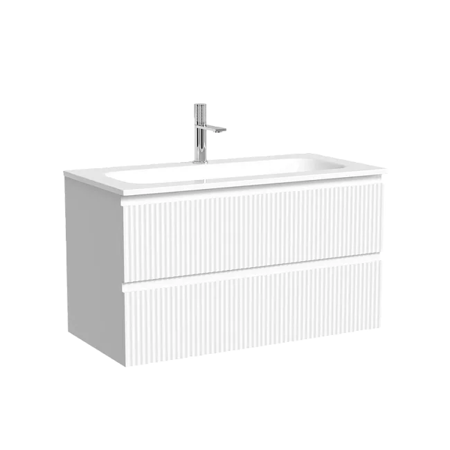 Тумба с раковиной Sancos Snob R 90 подвесная, bianco, раковина СN7019 Sancos — Оригинал