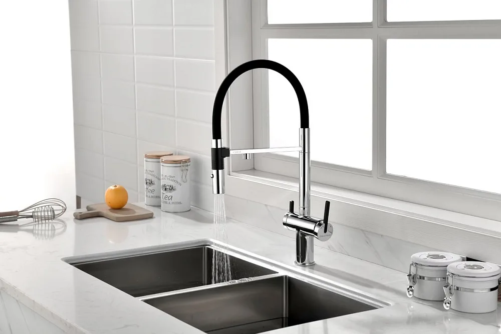 Смеситель для кухни Paulmark Gravity Gr213888-CR, хром Sancos — официальный сайт