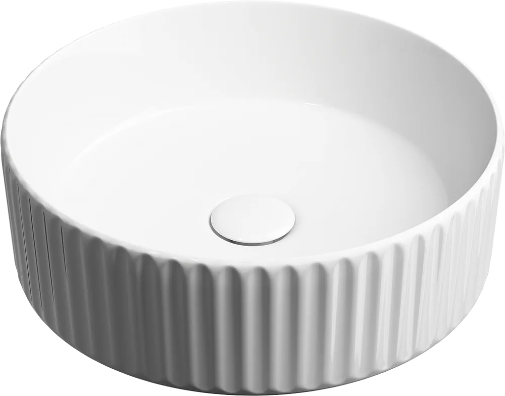 Накладная раковина Ceramicanova Element CN6057 белая глянцевая Sancos — официальный сайт