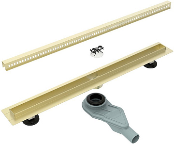 Душевой трап (лоток) Esbano Slim Side, 60 cм, матовое золото
