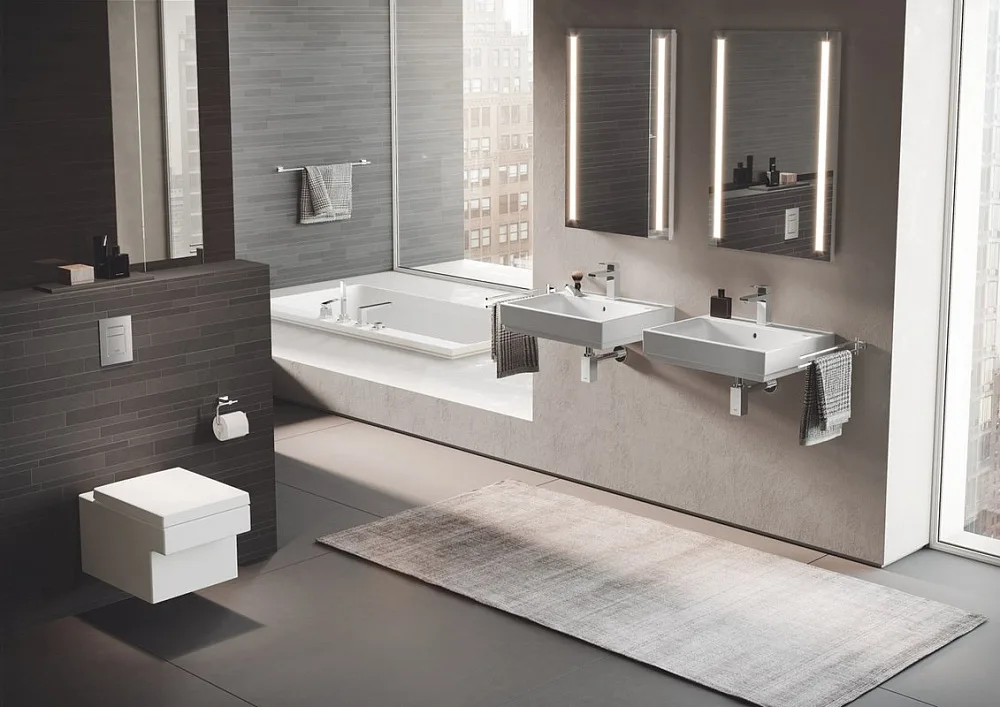 Крышка-сиденье Grohe Cube Ceramic 39488000 с микролифтом Sancos — официальный сайт