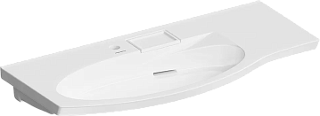 Мебельная раковина KERAMA MARAZZI Riva 100 L, глянцевая белая
