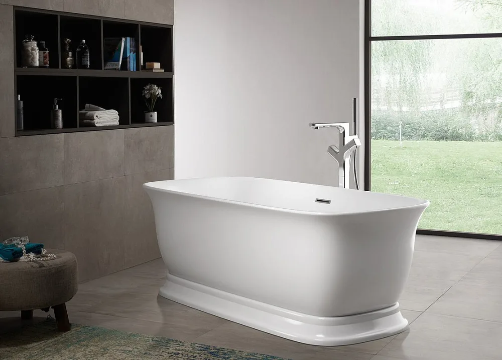 Акриловая ванна BelBagno BB400-1700-800 без опоры 170x80 см, отдельностоящая, белая, овальная, со сл Sancos — официальный сайт