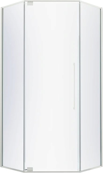 Душевой уголок Black&White Stellar Wind S815 CF 100х100, профиль хром, стекло матовое