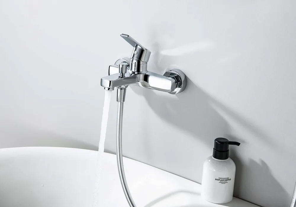 Смеситель для ванны с душем AQUATEK Лугано AQ1748CR, хром Sancos — официальный сайт