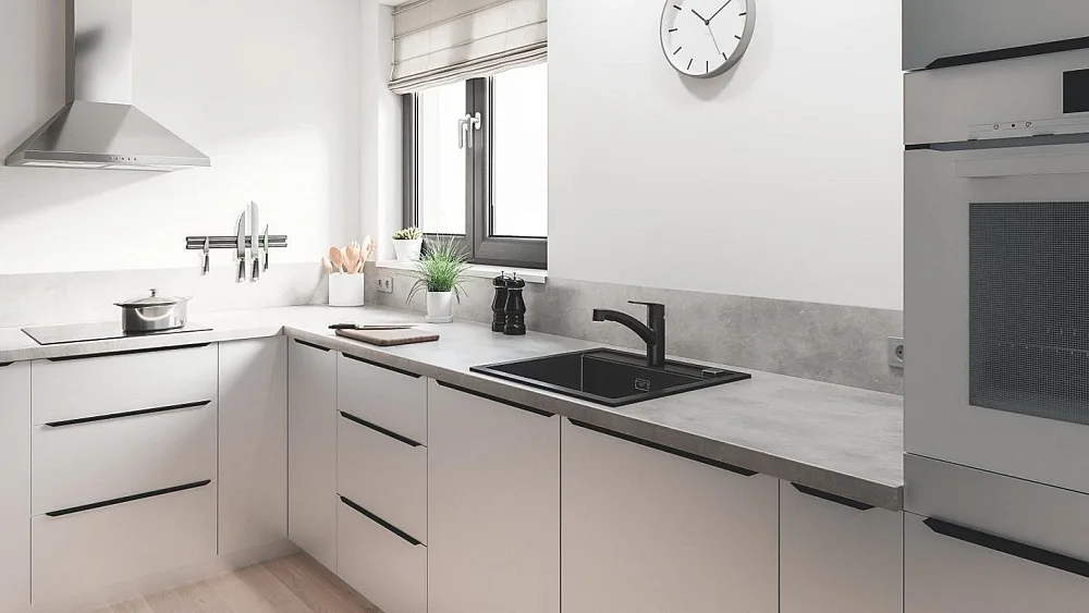 Смеситель для кухни Grohe Start 303072431 матовый черный Sancos — официальный сайт