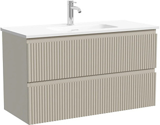 Тумба под раковину Sancos Snob R 90 подвесная Beige soft (капучино), SNR90/39CE